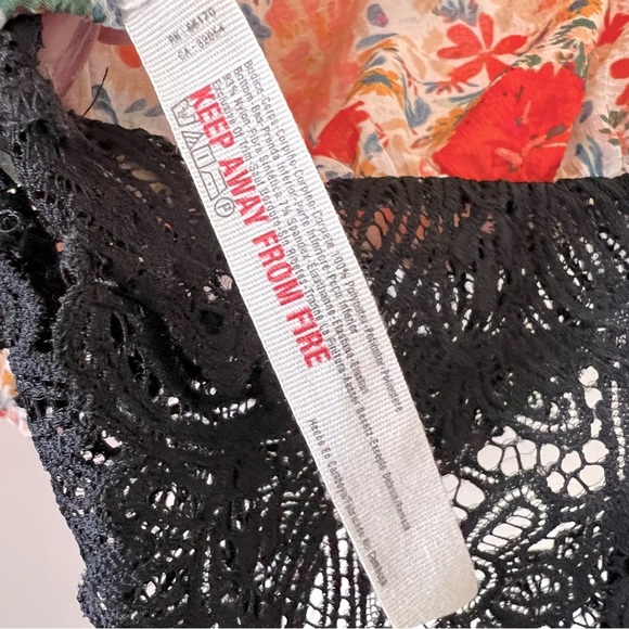 Intimately Free People Say It To Me Floral Ruffle Romantic Boho Summer Bodysuit - Picture 15 of 15